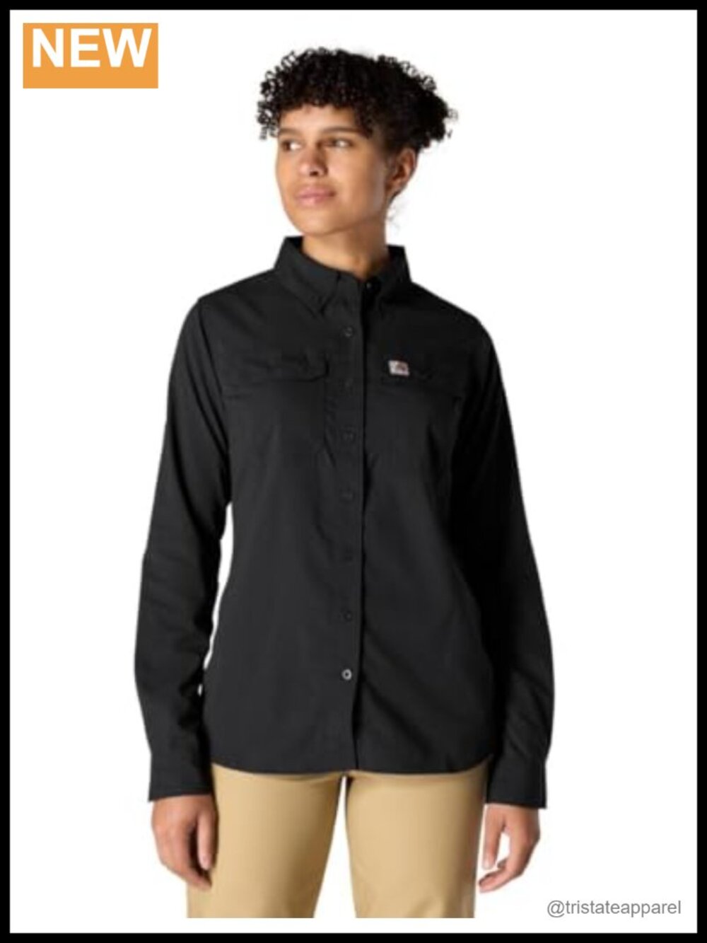 Force Relaxed Fit Lightweight Long-Sleeve Button-Down Shirt